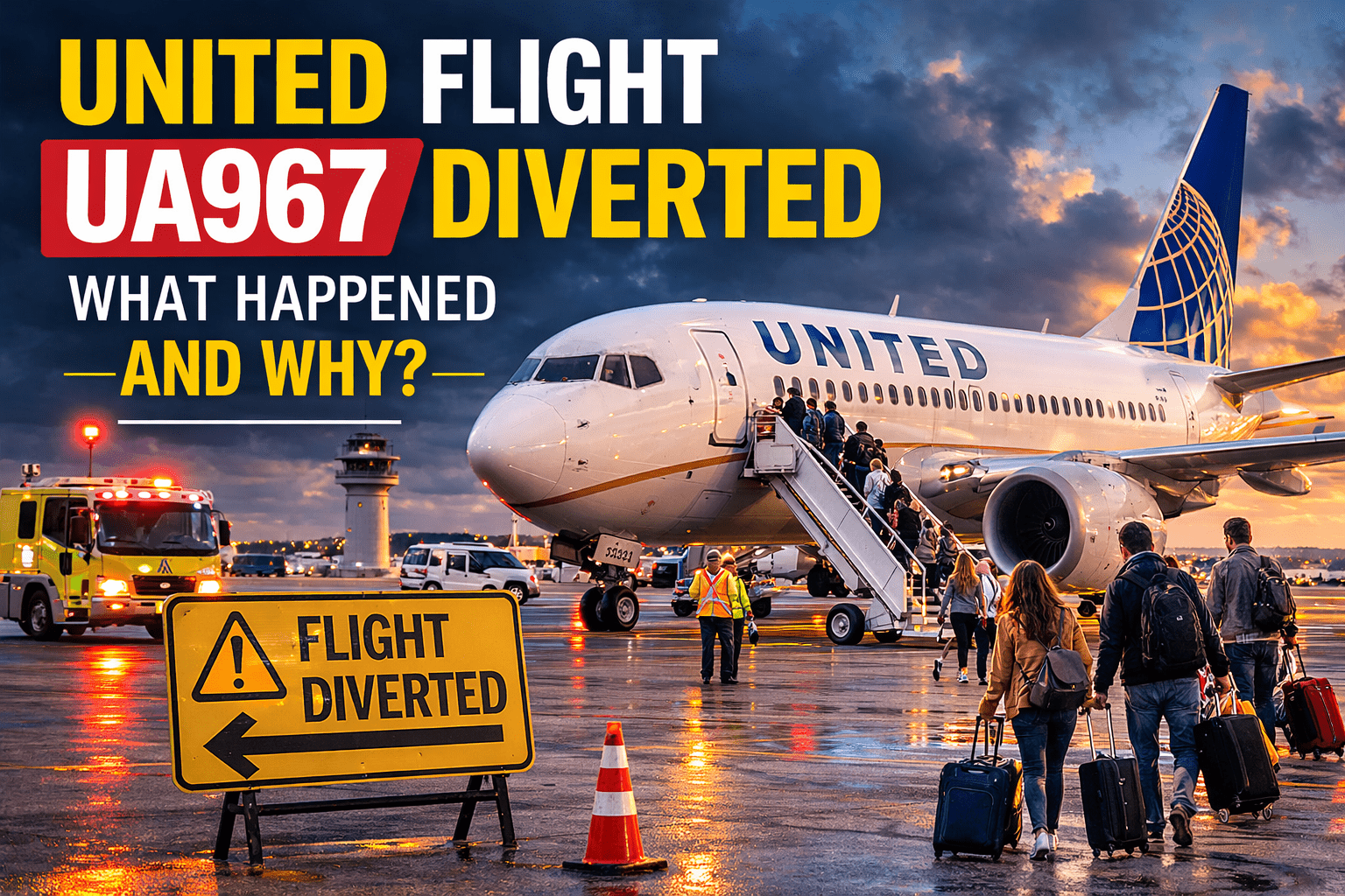 United Flight UA967 Diverted