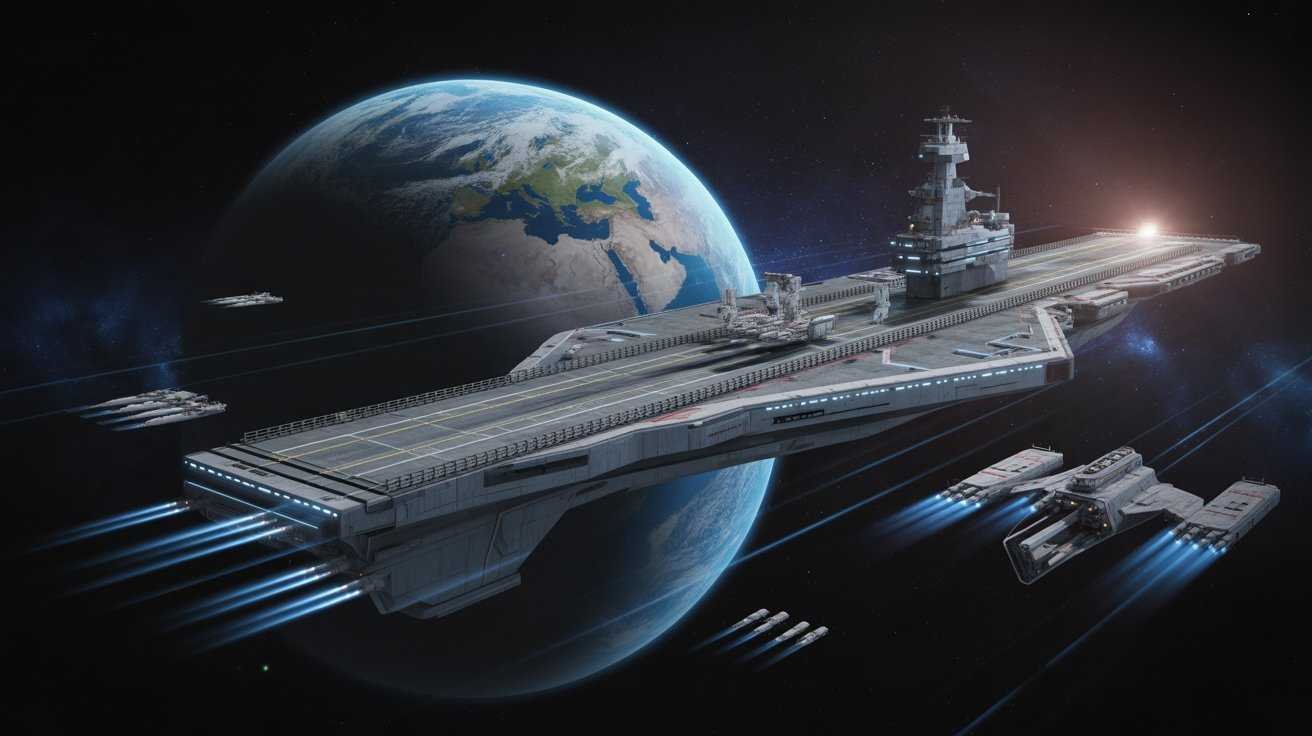 Space Force Orbital Warship Carrier
