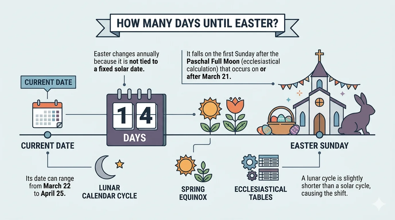 how many days until easter